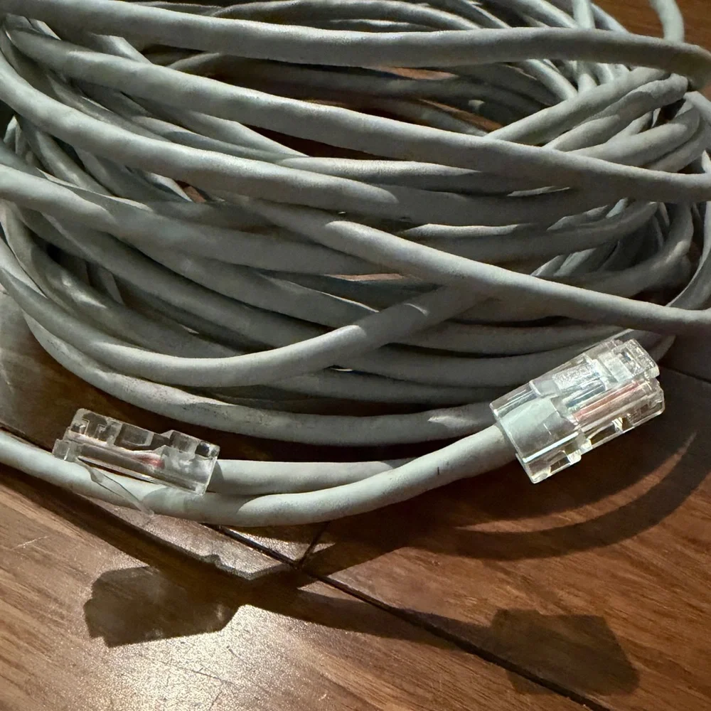 6 Assorted CAT5e Ethernet Cables - 5ft, 6ft, 10ft, 15ft, 50ft
